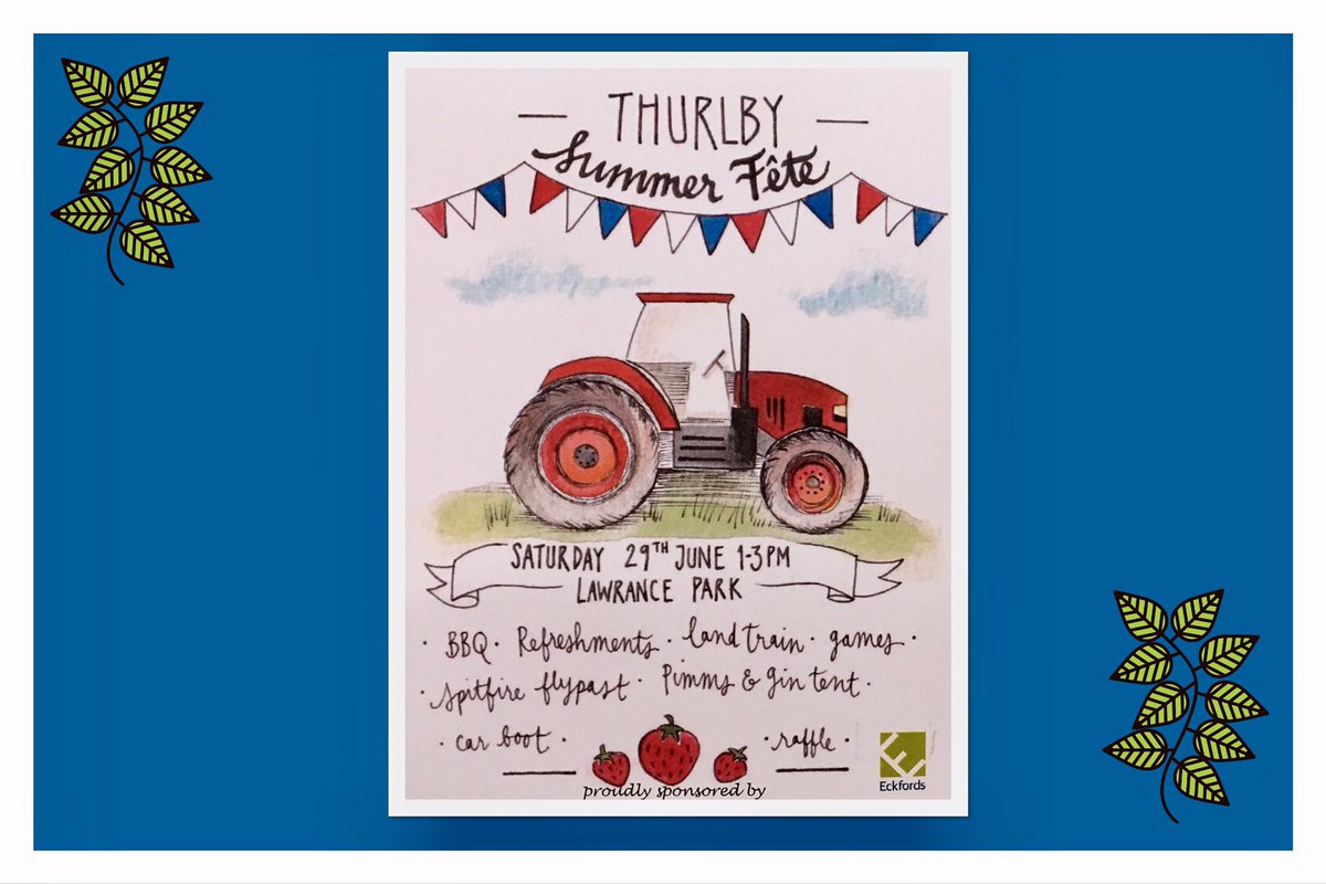 Thurlby summer fête is tomorrow! Saturday 29th June 2019. 😎
#Thurlby #Bourne #Lincolnshire <a href="/rutland_radio/">Rutland Radio</a> <a href="/Mercury1712/">Stamford Mercury</a>
