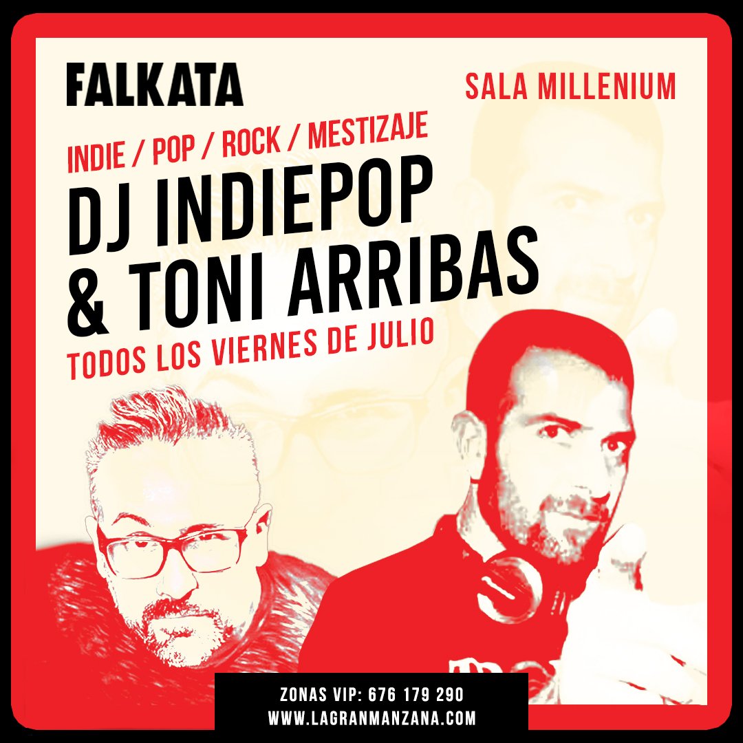 INDIE – POP – ROCK – MESTIZAJE 🔜 Todos los #VIERNES de julio. 

#Falkata #Playa #Gandia #Valencia
#LaGranManzana