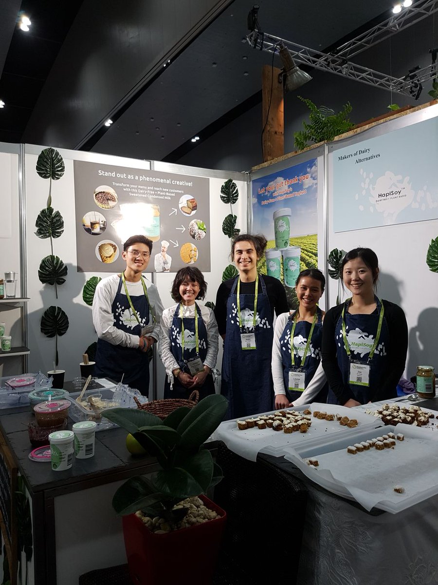 HapiSoy's tweet image. We had such a great time meeting all our visitors at Foodservice Australia last Sunday to Tuesday (23rd - 25th June)!  

Hapisoy's sweetened condensed soy Milk &amp;amp; soy yoghurt will be stocked at Coles local surrey hills from July 29th - save the date!

#lactosefree #dairyfree