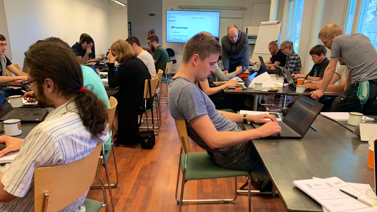 CSCfi's tweet image. The annual #CSCSummerSchool in High-Performance Computing is organized in beautiful Solvalla, Espoo, for the 10th time! The Summer School offers top-class teaching for experts of various disciplines from all around the world.