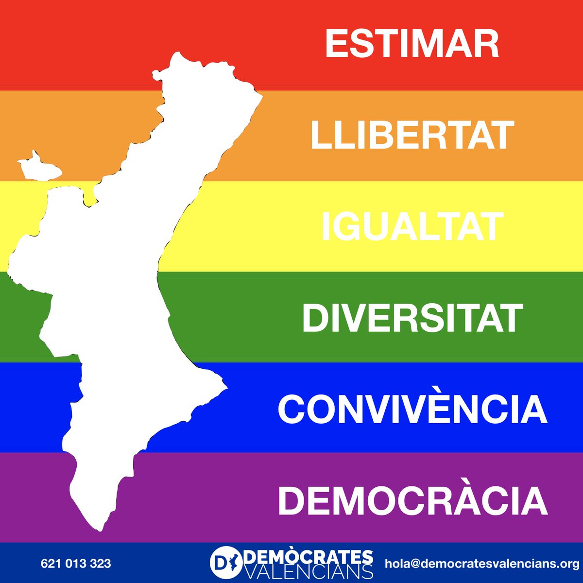 Hui i tots els dies de l'any reclamem els drets LGTBi. Contra l'odi, AMOR. Contra la intolerància, LLIBERTAT. Sempre orgullosos! Sempre amb els nostres valors!

 #Orgull2019 #Orgullo2019 #OrgulloLGTBI #Pride #Pride2019 #Orgull #llibertat