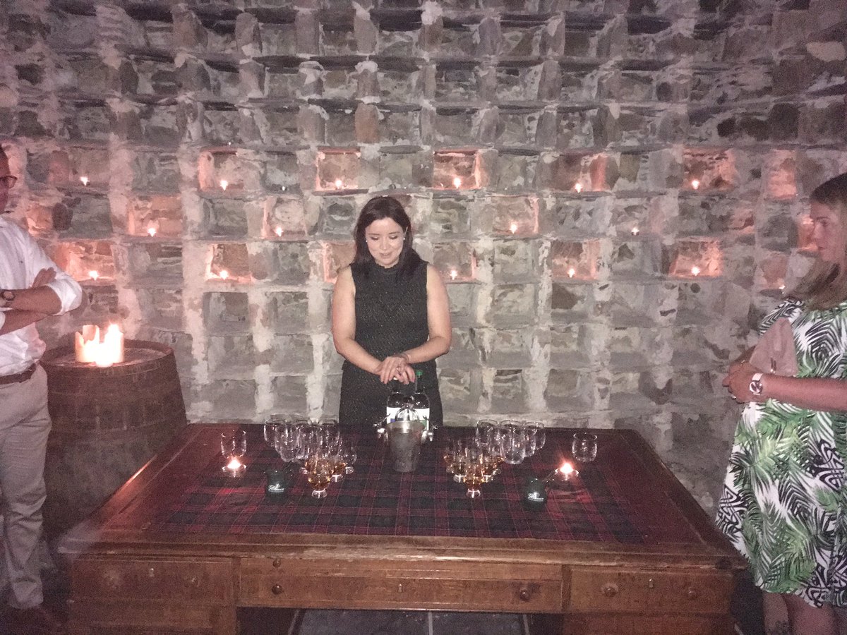 themeldrum's tweet photo. Great special whisky tasting in our doo’cot last night with @GlenGarioch as part of our press trip. https://t.co/mrk80Esvp7