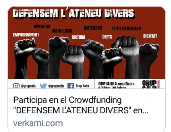 SagitariLlibres's tweet photo. @grupcaliu ens necessita a totes i tots per seguir treballant per la inclusió social.
Els doneu un cop de mà? Moltes gràcies!!! https://t.co/wuydDuV42k #DefensemAteneuDivers #DiversitatFuncional #OciInclusiu #TeixitComunitari https://t.co/6CzgRskx3f