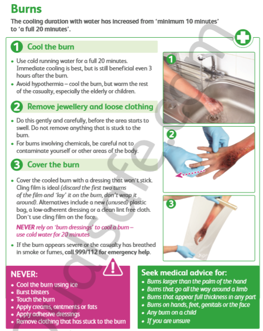 Emtrg's tweet photo. Paediatric First Aid Training update 2019!

Burns Treatment - Please be aware that recent changes in first aid now state we should use cold running water for a full 20 minutes (previously 10 minutes). https://t.co/RCParj8Sjs