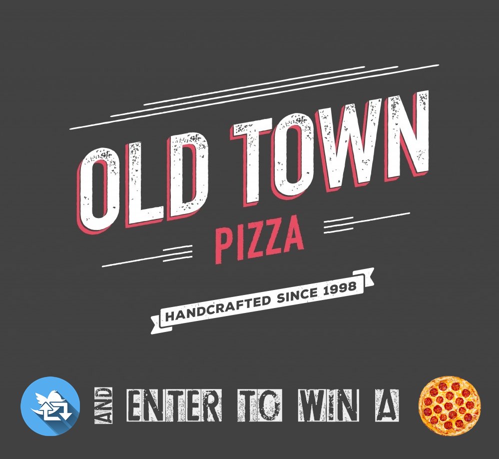 975krock's tweet image. Free Pizza Friday. 
'RETWEET' and ENTER to WIN an Old Town Pizza.
#FreePizzaFriday