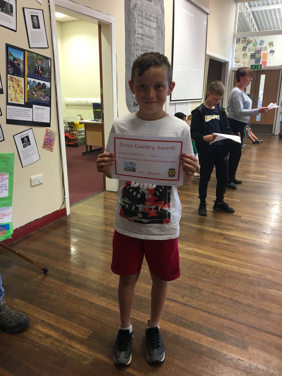 DarwenStJ's tweet photo. A huge well done to our cross country team for representing school so well at the Darwen schools cross country championships yesterday. A special mention to Mayson who won the year 3/4 boys race out of 40 children! What a star! 🌟🥇 https://t.co/NnIOP1ECL2