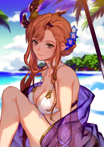 "Well, it's summer anyway, so of course I'll be enjoying myself~"