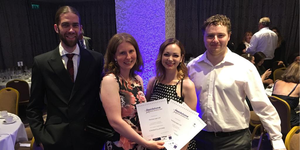 pentascape's tweet photo. The senior team had an incredible night at the #MaidstoneBusinessAwards celebrating the best of our local area. Congratulations to all of the winners! Thank you @AwardsKent for putting on a great evening.
#MAwards #BusinessAwards https://t.co/sYITp6NYbw
