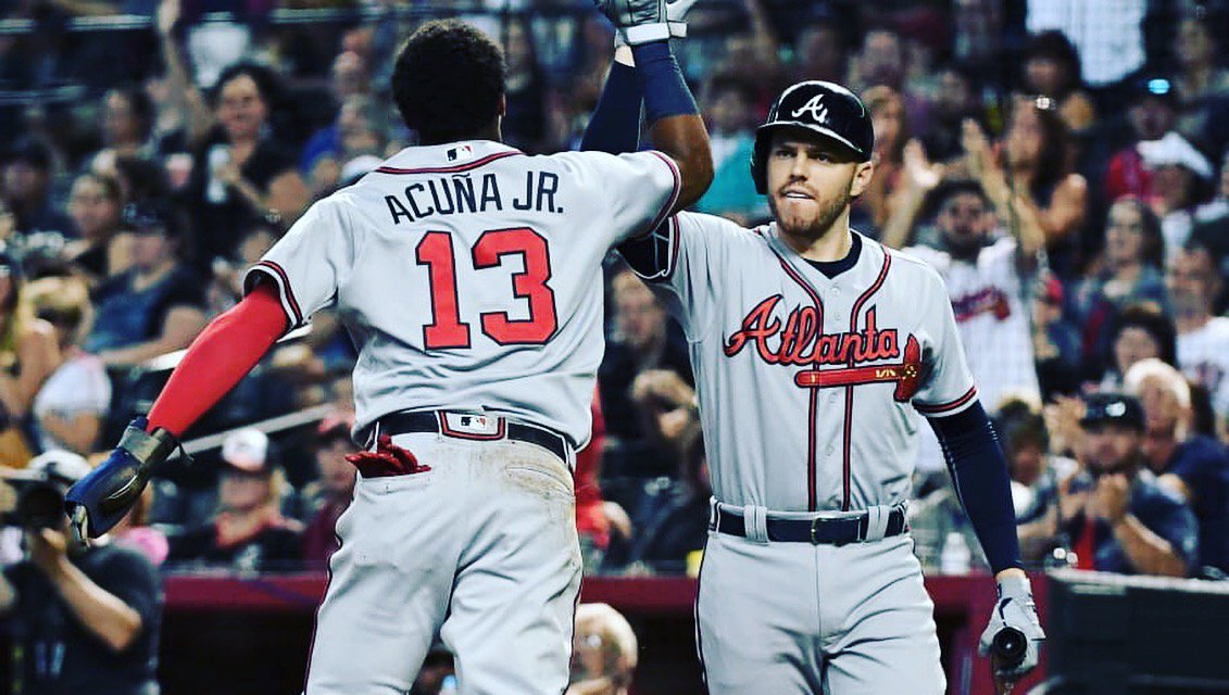 PerimeterDBAT's tweet image. Congrats to our @braves  @ronaldacuna13 &amp;amp; Freddie Freeman on being named All-Star Starters in Cleveland! 👏👏 In wake of this exciting news, for #FridayFunTrivia which Braves player has been to the most All-Star games, and how many? Good Luck! #braves #allstar #baseball
