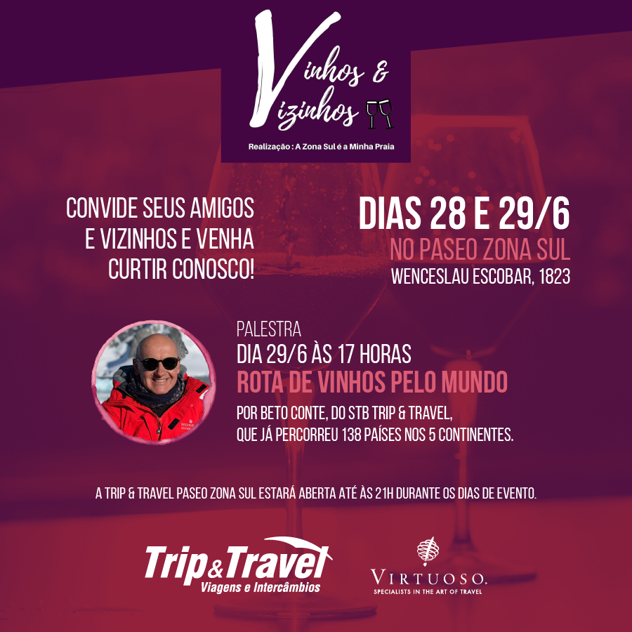 triptraveltur's tweet photo. Gosta de vinhos e ama viajar? Então este evento é pra você! Nesta sexta e sábado. https://t.co/hNEOwkwn0N https://t.co/kRTeUAWSWU