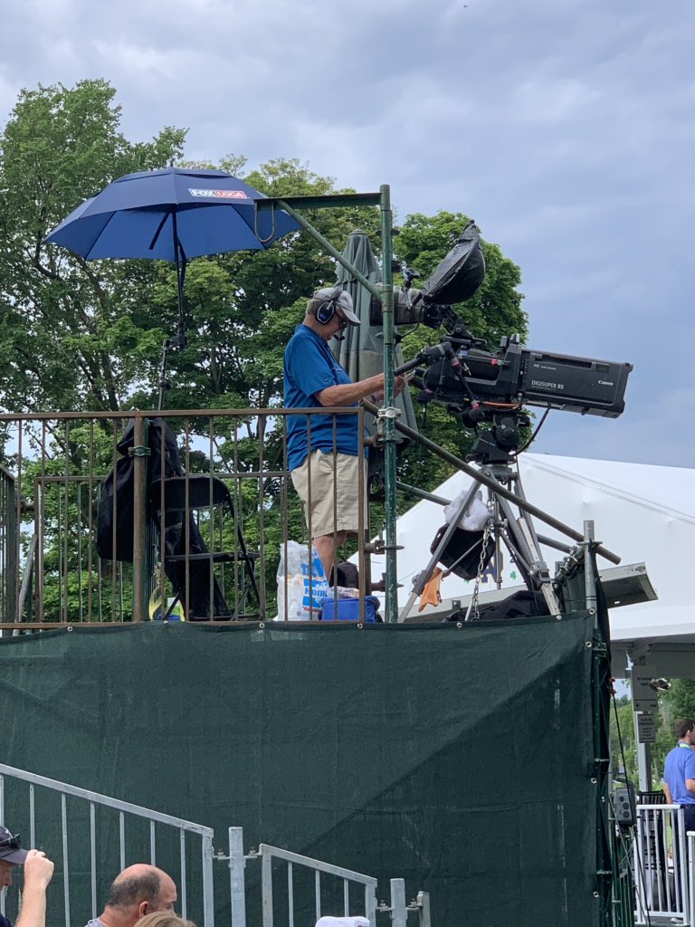 @FS1 @FOXSports Your guy working hard 😓 in this mugginess & heat. #USSeniorOpen2019 🍀⛳️