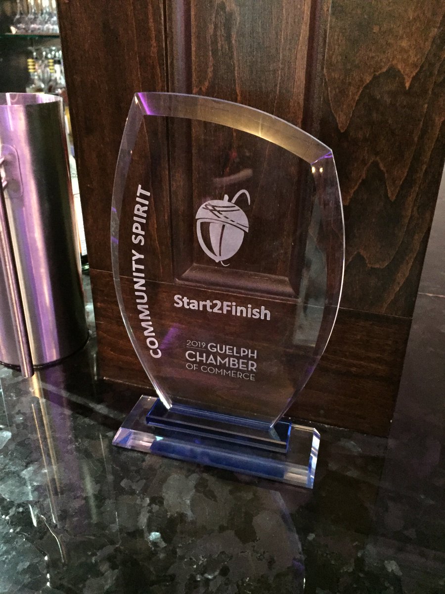 Thank you to the <a href="/GuelphChamber/">Guelph Chamber</a> for recognizing <a href="/start2finish_g/">Start2Finish Guelph</a> as the recipient of the 2019 Community Spirit award! We are incredibly humbled, and proud to serve our community children. We had a wonderful evening! <a href="/S2Fonline/">Start2Finish</a>