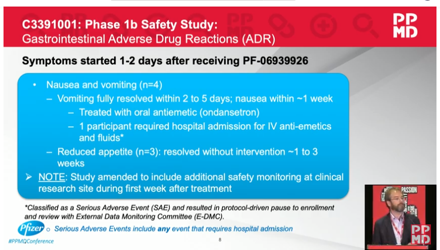 Gantosj's tweet image. $PFE SAE 
$SRPT #ppmdconference