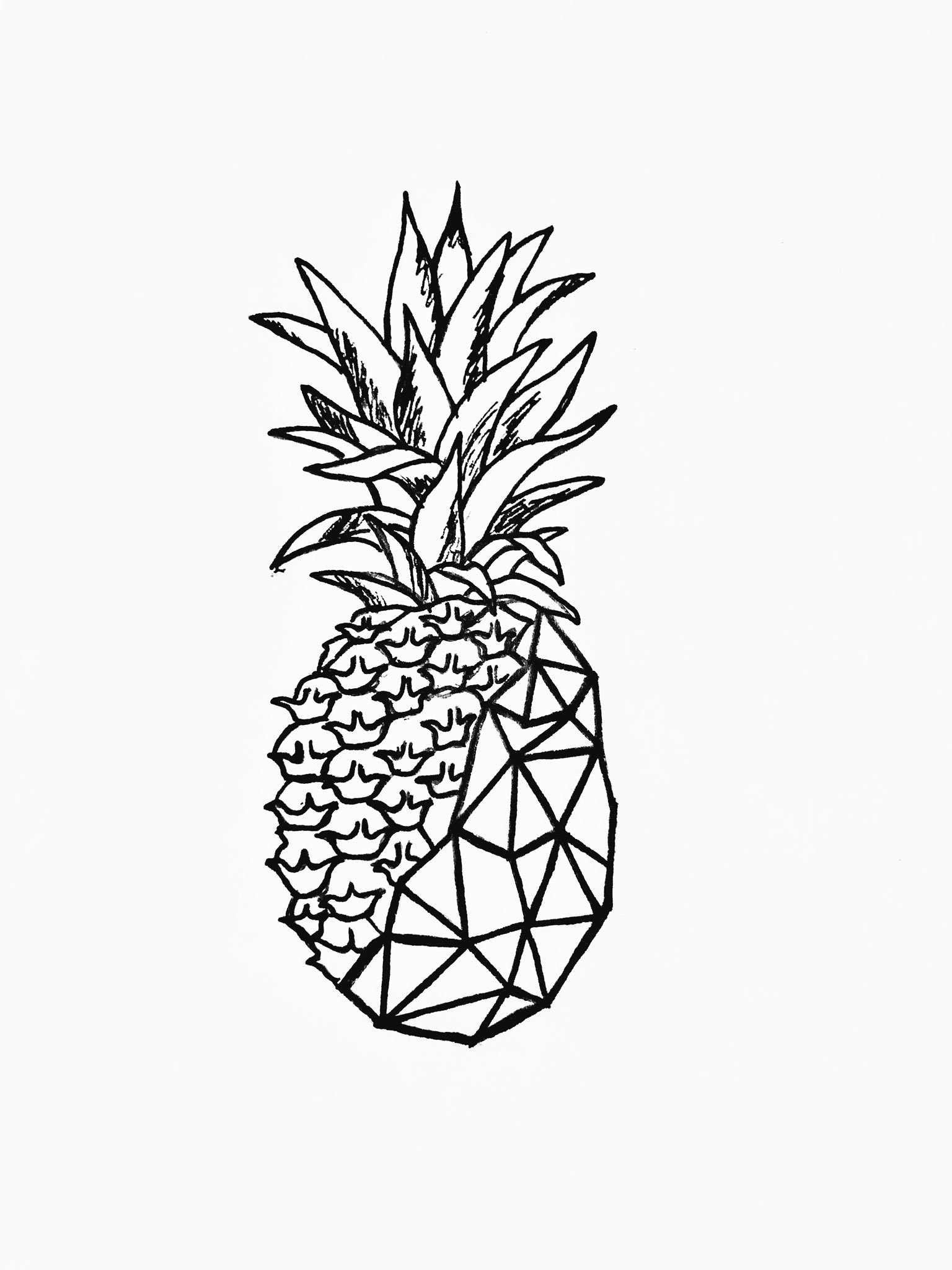 Pineapple Drawing Tumblr 