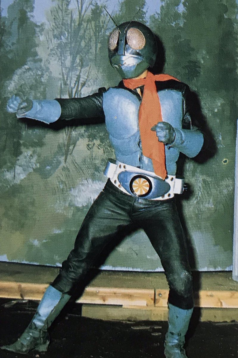 仮面ライダー」第1話撮影期間中 生田スタジオ第2ステージで行われた