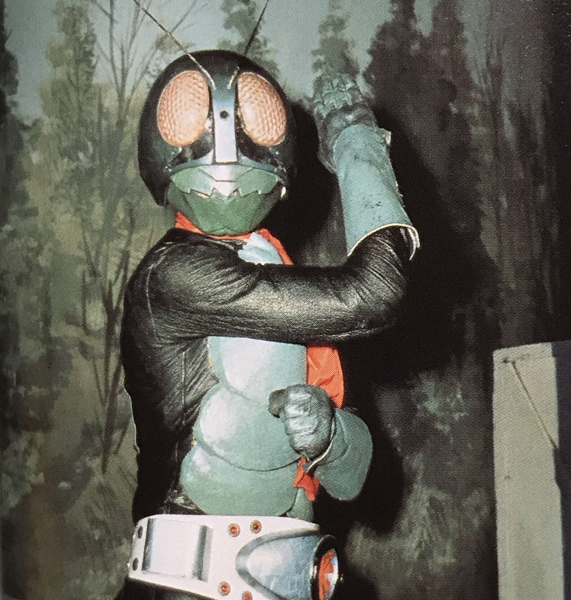 仮面ライダー」第1話撮影期間中 生田スタジオ第2ステージで行われた