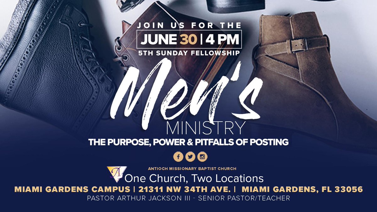 Antioch Mb Church On Twitter Calling All Men To Join Us This