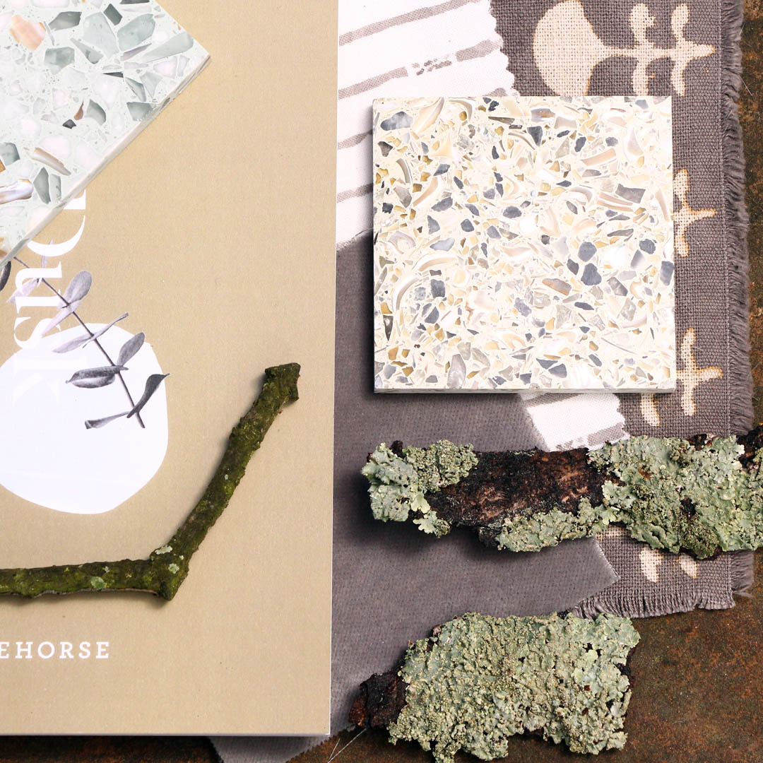KleinCoInc's tweet photo. Terrazzo is the ultimate green option. Not only will your terrazzo flooring never end up in a landfill, but many available aggregates are wholly sourced from recycled materials  🌱 #whyweloveit #inspiredbynature https://t.co/ZzRdw8wANh