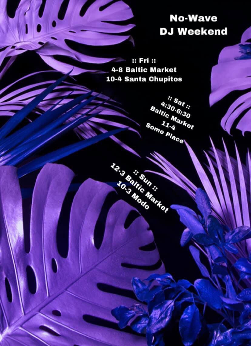 We have <a href="/nowaveculture/">:: N O - W A V E ::</a> in charge of our tunes tomorrow eve... #whenthesungoesdown