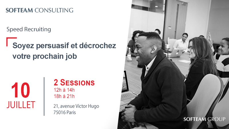 SofteamGroup's tweet photo. #speedrecruiting le 10 juillet : à vos CV ! votre futur #job est à portée de main. 2 sessions vous sont proposées : Session 1️⃣ : ⌚ 12h à 14h - https://t.co/jJMvZJHaIZ - Session 2️⃣ : ⌚ 18h à 21h - https://t.co/2Yf2fiu6j2 https://t.co/b5RnSH0zI8