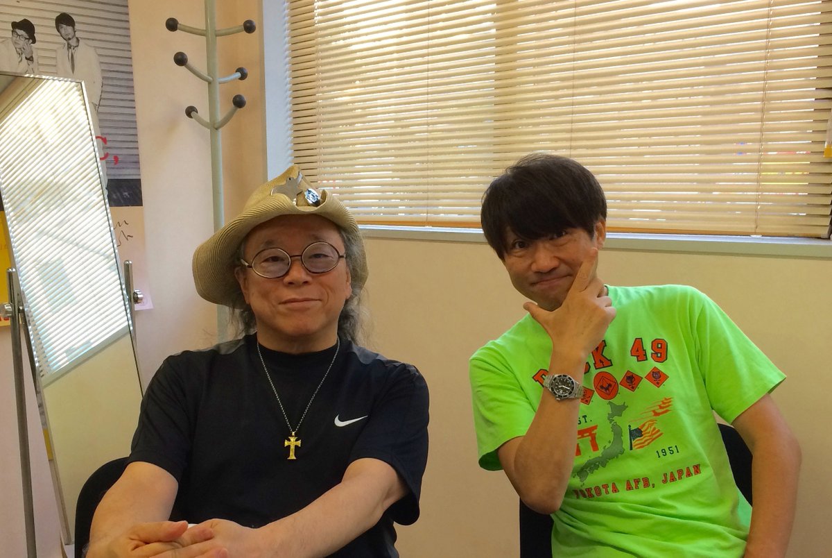 guitar_bancho's tweet image. とあるDVDのジャケッティングのことで
Art Directorサリー久保田氏と会うの図。
manifesto coming soonであります。
まだダ〜〜〜〜〜〜〜〜〜レもご存知ない
と思いますのでよろしく！^^)/
#白井良明 #ムーンライダーズ　#forinstance