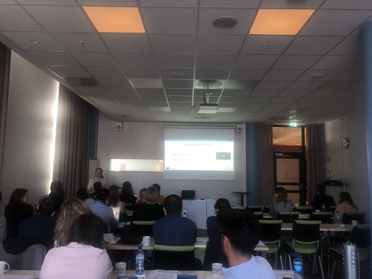 CoCoCare_'s tweet photo. @Ena_NDGQ leading a group discussion on incorporating #patient #perspecive in #clinical #practice #guidelines @EANeurology @CochraneIberoam https://t.co/0Xt7HSZTTb