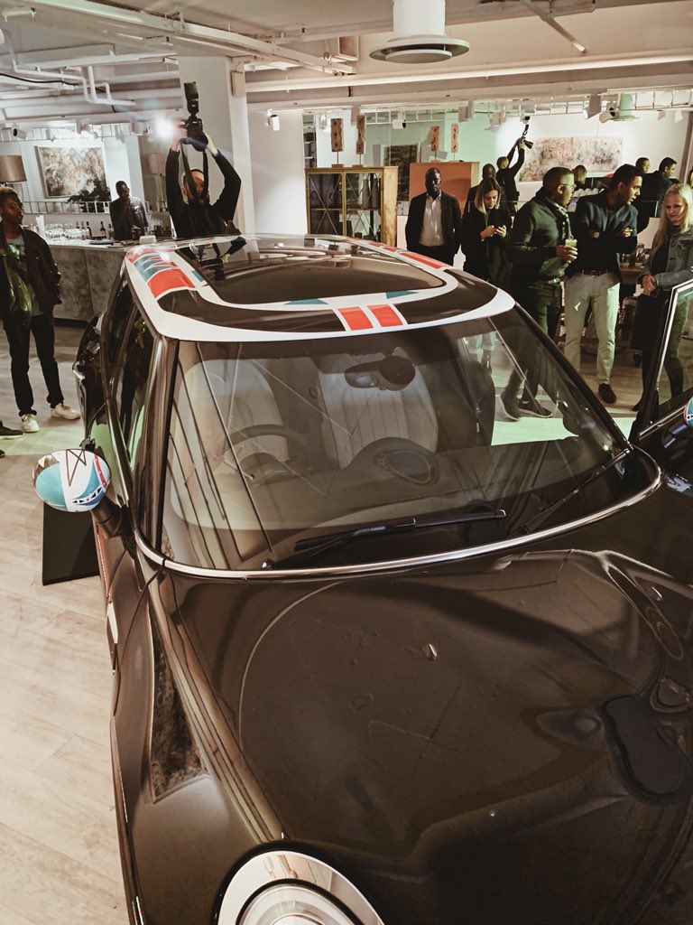 LangaMav's tweet photo. Honored to have been commissioned to design for @MINISouthAfrica’s newest limited edition CLUBMAN. Inspired by my name Langa and Isiqhaza from my tribe the Zulu. Find out more on https://t.co/d0YqBvpqRO #MiniModernAfricanGentlemen https://t.co/LcwYfitKTA