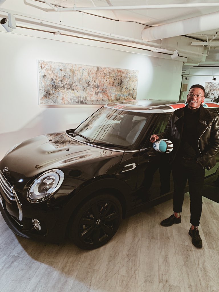 LangaMav's tweet photo. Honored to have been commissioned to design for @MINISouthAfrica’s newest limited edition CLUBMAN. Inspired by my name Langa and Isiqhaza from my tribe the Zulu. Find out more on https://t.co/d0YqBvpqRO #MiniModernAfricanGentlemen https://t.co/LcwYfitKTA