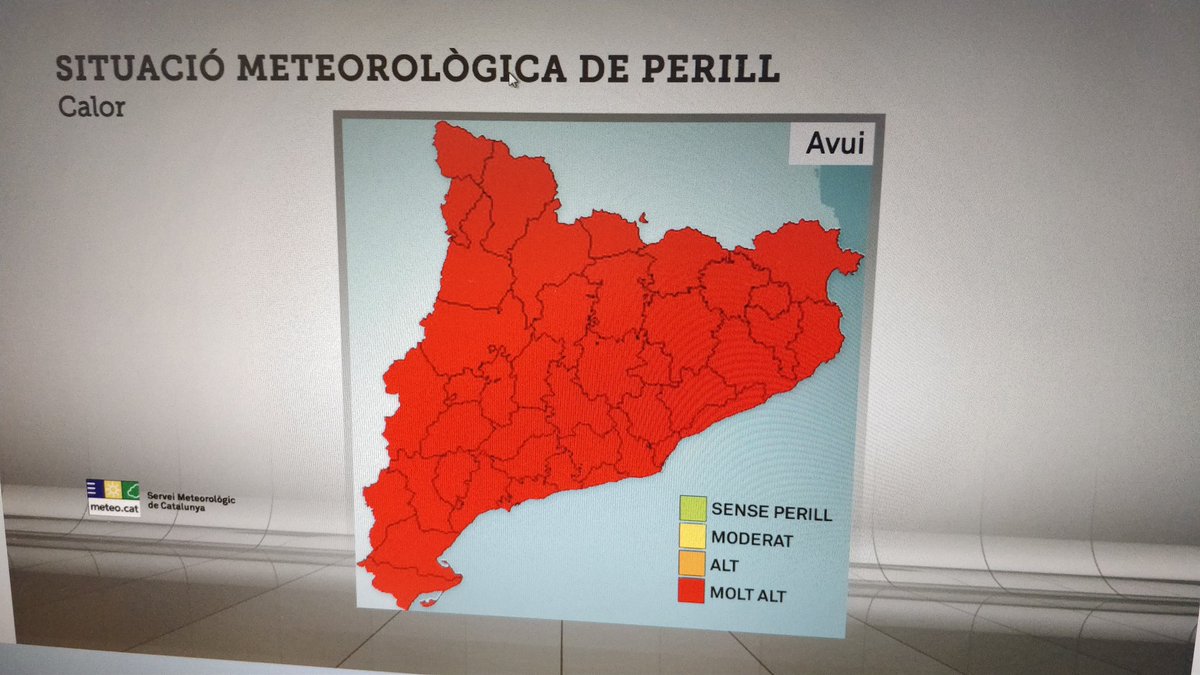Catinformacio's tweet photo. Insòlit Mapa de risc d'incendis de @meteocat #INFOCAT #IncendiCatRadio https://t.co/JAmJepkDqG