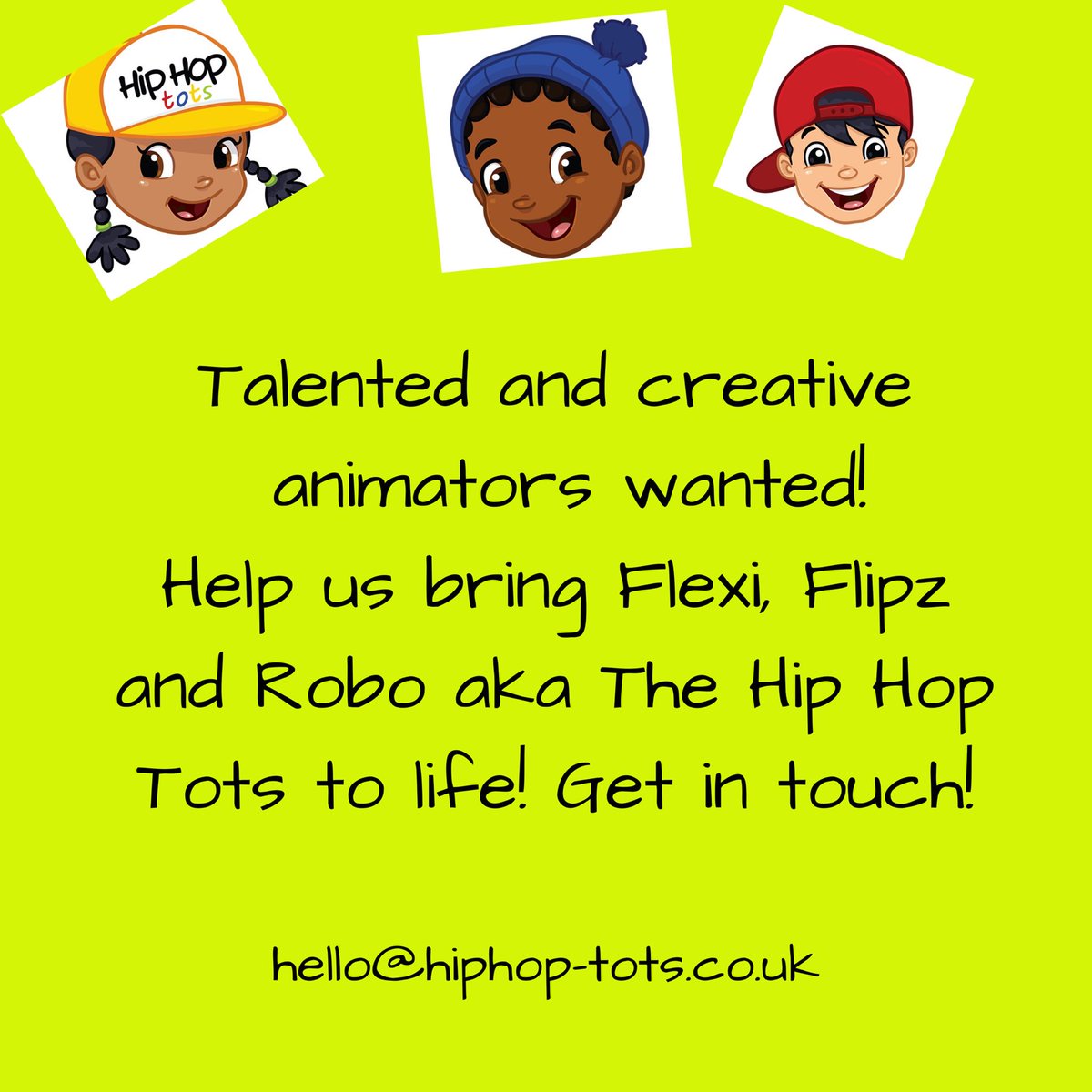 HipHopTots's tweet image. 🗣Looking for a super talented and creative animator to help us with our next project. Student animators and recent graduates also welcome! Get in touch!  hello@hiphop-tots.co.uk

#hiphoptots #animatorswanted #ukanimators #studentanimators #animationforkids #blackanimators
