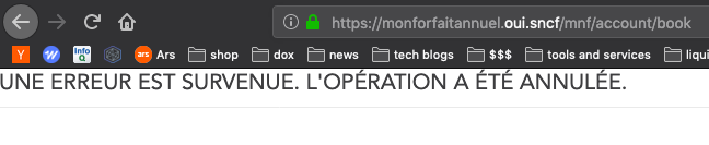 entzik_p's tweet photo. Serieusement @SNCF le site du forfait abonnement annuel est un désastre. Non seulement il ferme la nuit et l'ergonomie est nulle, il y a très souvent des erreurs. Pour servir des gens qui dépensent des milliers d'euros par an chez vous,  c'est loin d'être top. https://t.co/cBBclSRDLZ