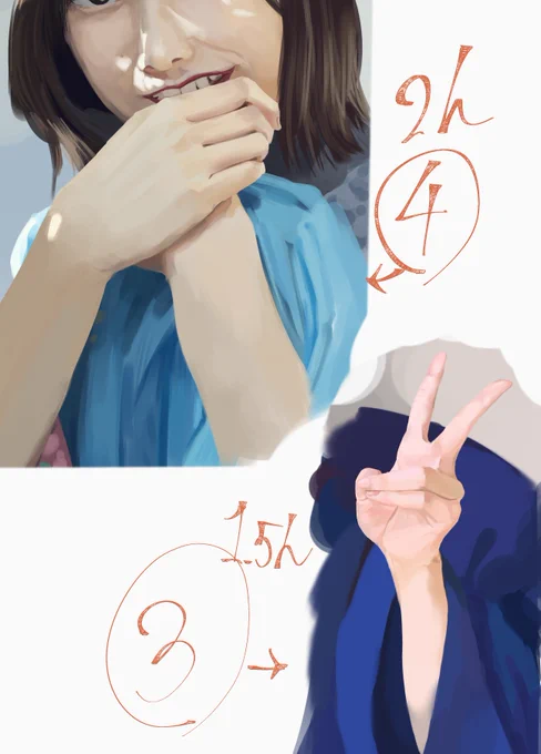 #lackhw
3、4枚目とゴリラ
今回の宿題は手だけの写真ではなくポーズをとってる中の手を描いたのでより応用聞きそうだなとおもいました。
頬杖ゴリラかわいい

元画像はリプに 