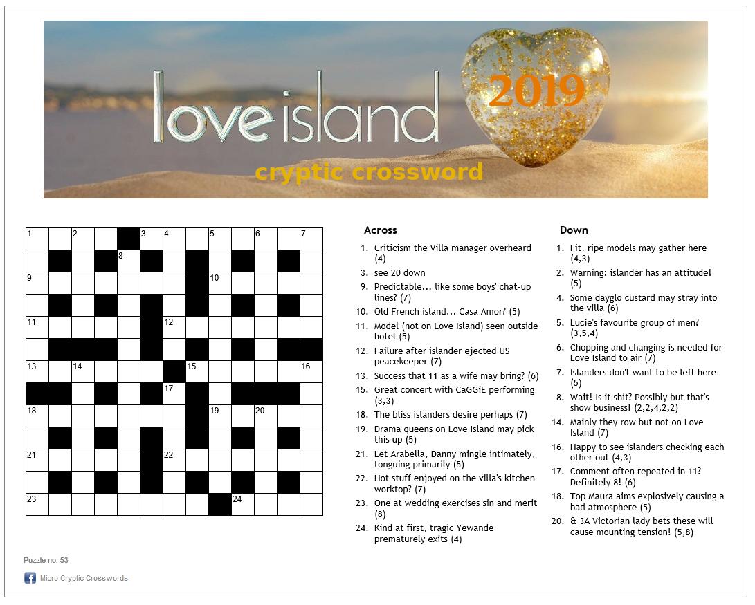 Micro Cryptic Crosswords (@MicroCryptics) / Twitter