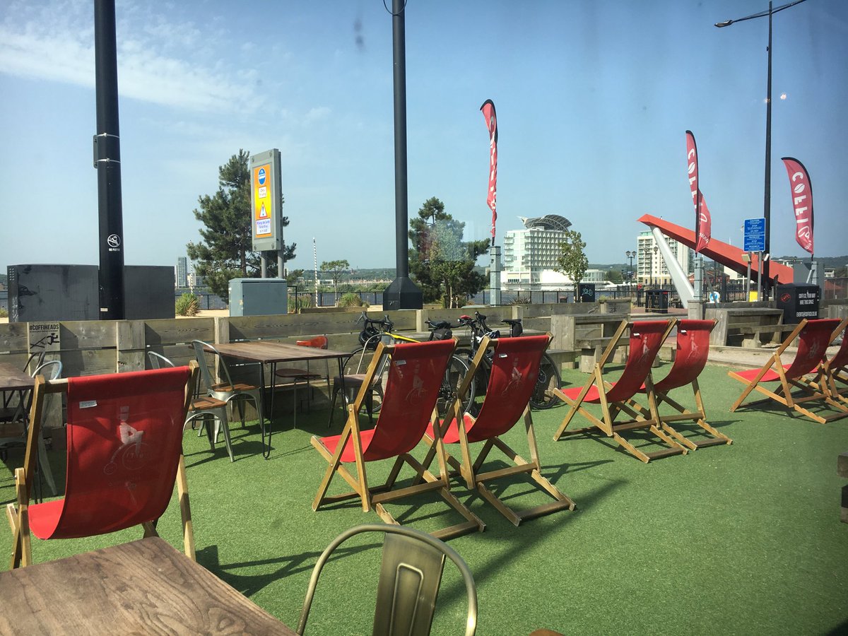 There's something right about ⁦<a href="/coffi_co/">Coffi Co</a>⁩ in the bay being a shipping container.