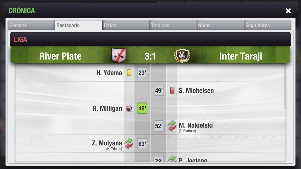 RiverPlate_EA's tweet photo. #Liga // #Fecha2:
Victoria 3-1 de River Plate Vs #InterTaraji. 
#TopEleven
#DaleRiver ⚪️🔴⚪️ https://t.co/pL1iTt3NV4