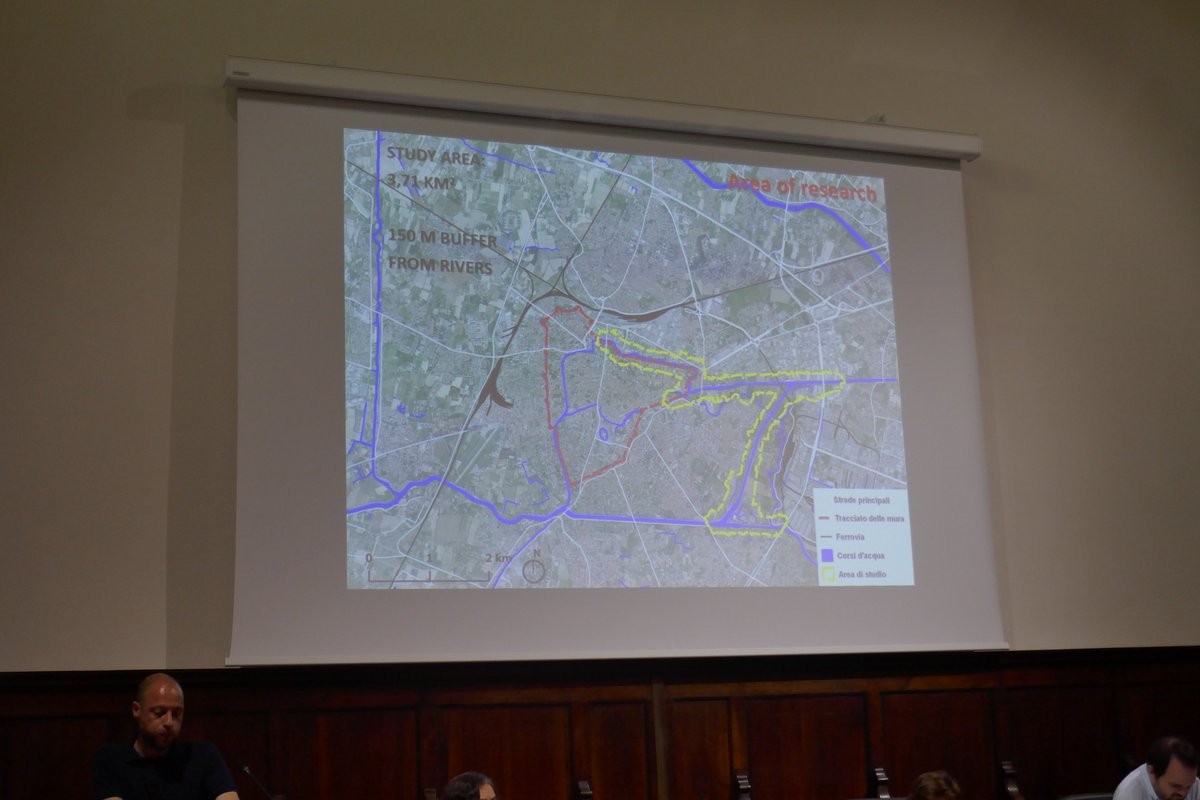 MassDeMarchi's tweet photo. Changes, walls and rivers in #Padova, Guglielmo Pristeri; Francesca Peroni; Salvatore Pappalardo; Daniele Codato; Massimo De Marchi #timeinspace @unipi @unisi @ageiweb @MasterGIS_Droni @LancasterUni #SIFET @aic_it #geografia #Pisa #GIS #giscience @TSpace2019 #28giugno #nelLuogo https://t.co/0c3izcpBwA