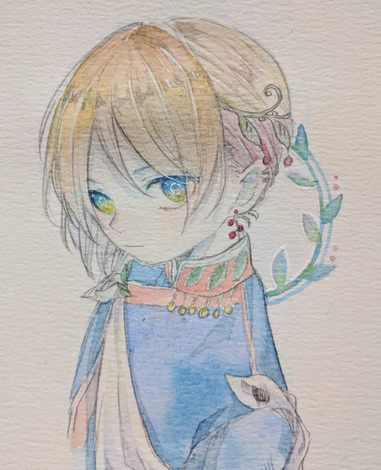 #美少年版深夜の真剣お絵描き60分1本勝負
お題 民族服 