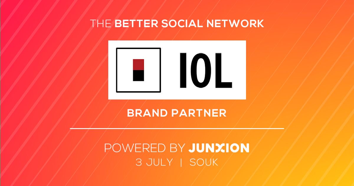 <a href="/JunxionOnline/">Junxion Online</a> proudly announces, <a href="/IOL/">IOL News</a>, brand partner at our Better Social Network event, 3 July <a href="/souk_cpt/">Soukcpt</a> #junxion
Download Junxion and follow this event. l.ead.me/bb5ZDj