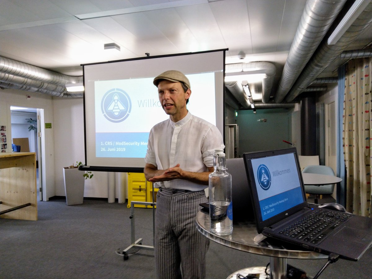 CoreRuleSet's tweet image. Here are a few impressions from the 1st @CoreRuleSet / #ModSecurity meetup in Bern, Switzerland. Launching this was an experiment, then we had 14 people on site, which is a very big success for us. So this will continue. Next meetup: Aug 28, 2019.
CC @OWASP #CRS3