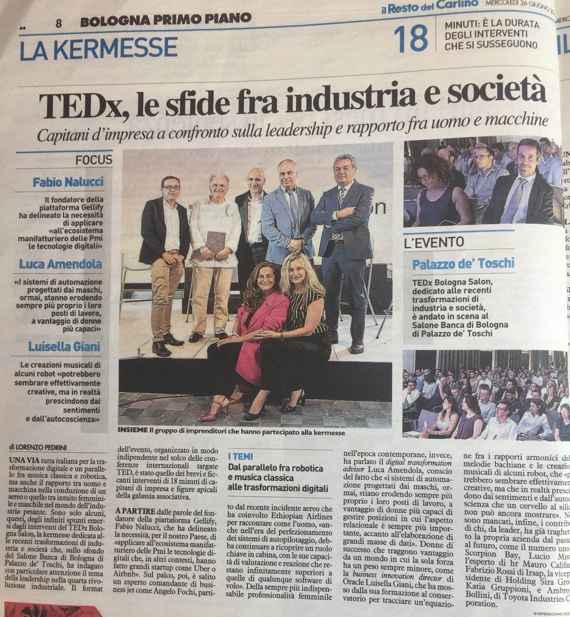 _HrPeople's tweet photo. È stato molto interessante partecipare al @TEDxBologna, evento denso di spunti di riflessione e grande occasione per condividere idee di valore con #Imprenditori e #Manager d’eccezione ed esperti del mondo della #DigitalTransformation! #AI #HR #Bologna @Profexa_ @bancadibologna https://t.co/PFLdf1I2id