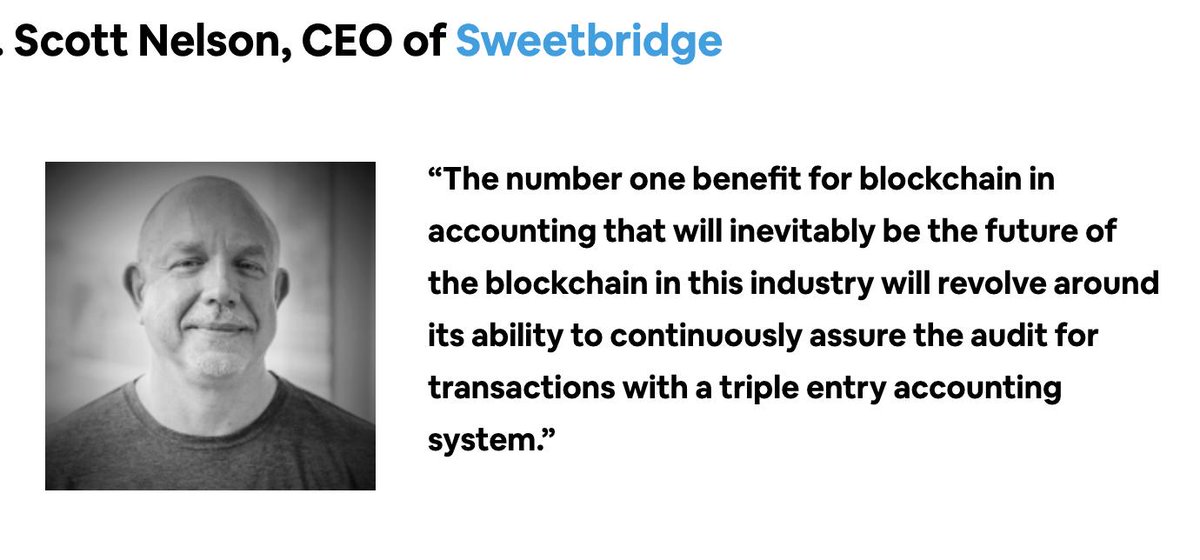Today in Disruptor Daily with <a href="/JScottNelson/">Scott Nelson</a>. Sweetbridge triple entry accounting.