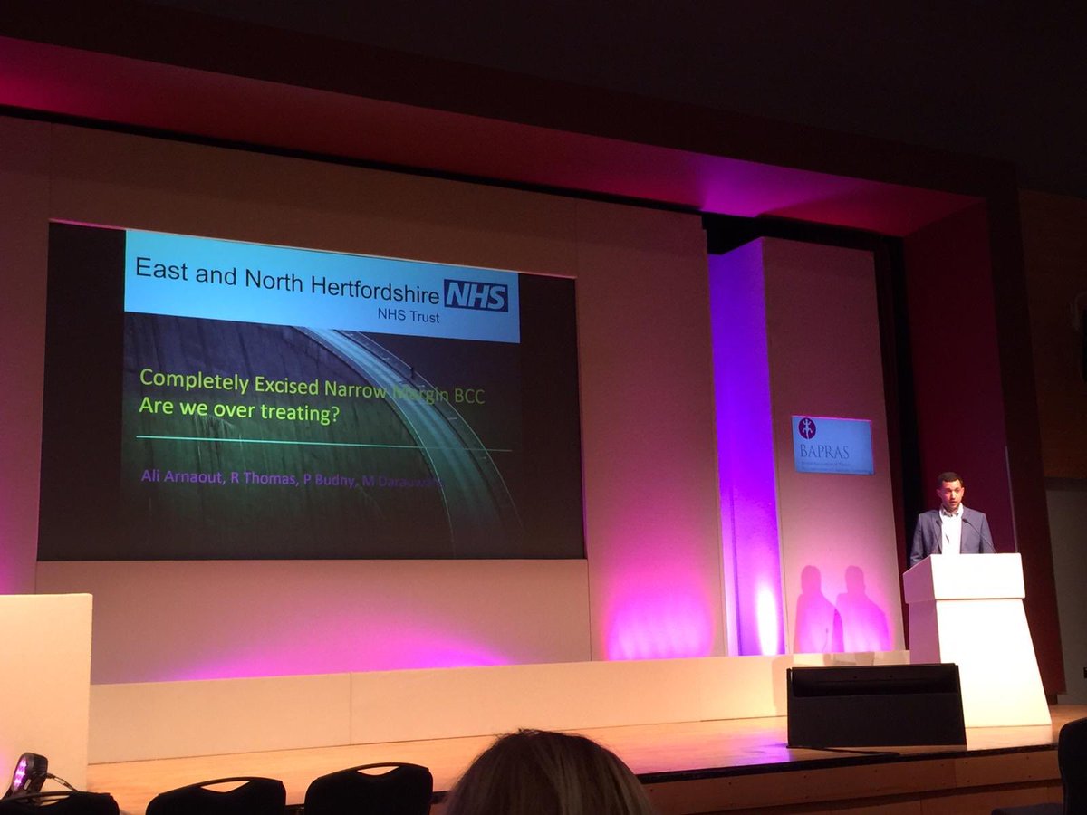 DrArnaout's tweet photo. Presenting my work on narrow margin excision of BCC #BAPRASSummer19 https://t.co/KPVdiLqsYc