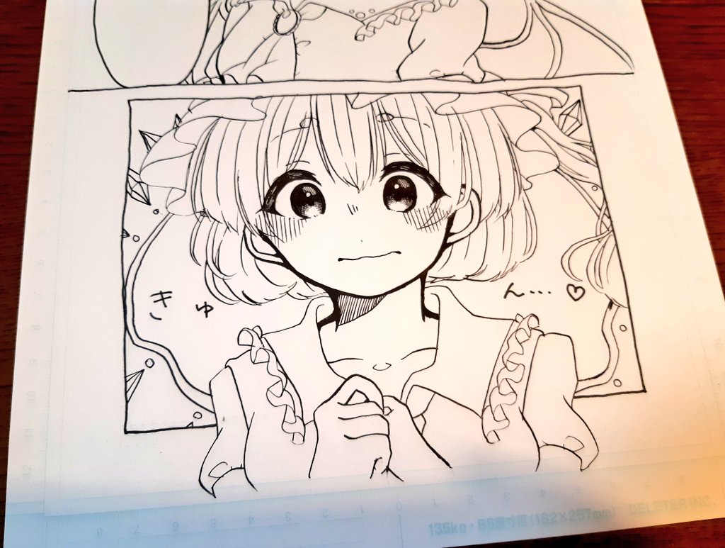 自分で描いておいてなんですがめちゃめちゃかわいいので見てください…!??
ここからトーンとか貼っていきます!?✨ 