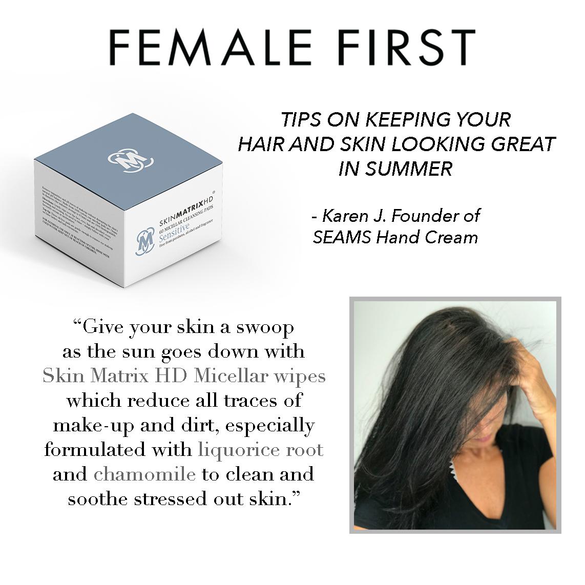 Thank you Karen J. Founder of SEAMS Hand Cream @seamsbeauty for including our Skin Matrix HD Cleansing Pads in your exclusive tips on ‘Keeping your skin and hair looking great in Summer’!
#biodegradablebeauty #skinmatrixhd #cleansingpads #chamomile #liquriceroot #cleanse #clean