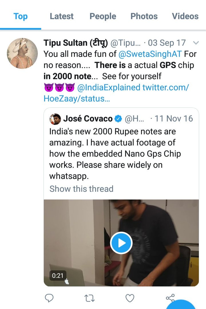 GreyMattersPR's tweet photo. #GreyMattersCampaign
#SocialMediaDay
Remember the curious case of GPS in ₹2000 notes? After introduction of new notes, this #FakeNews became viral & created choas.Thanks to a @WhatsApp video.
Moral? Don't be a hype queen on #SocialMedia.
#ShareSensibly
.@RBI @rama_rajeswari https://t.co/VKajlfKPqv