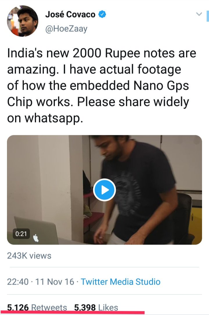 GreyMattersPR's tweet photo. #GreyMattersCampaign
#SocialMediaDay
Remember the curious case of GPS in ₹2000 notes? After introduction of new notes, this #FakeNews became viral & created choas.Thanks to a @WhatsApp video.
Moral? Don't be a hype queen on #SocialMedia.
#ShareSensibly
.@RBI @rama_rajeswari https://t.co/VKajlfKPqv
