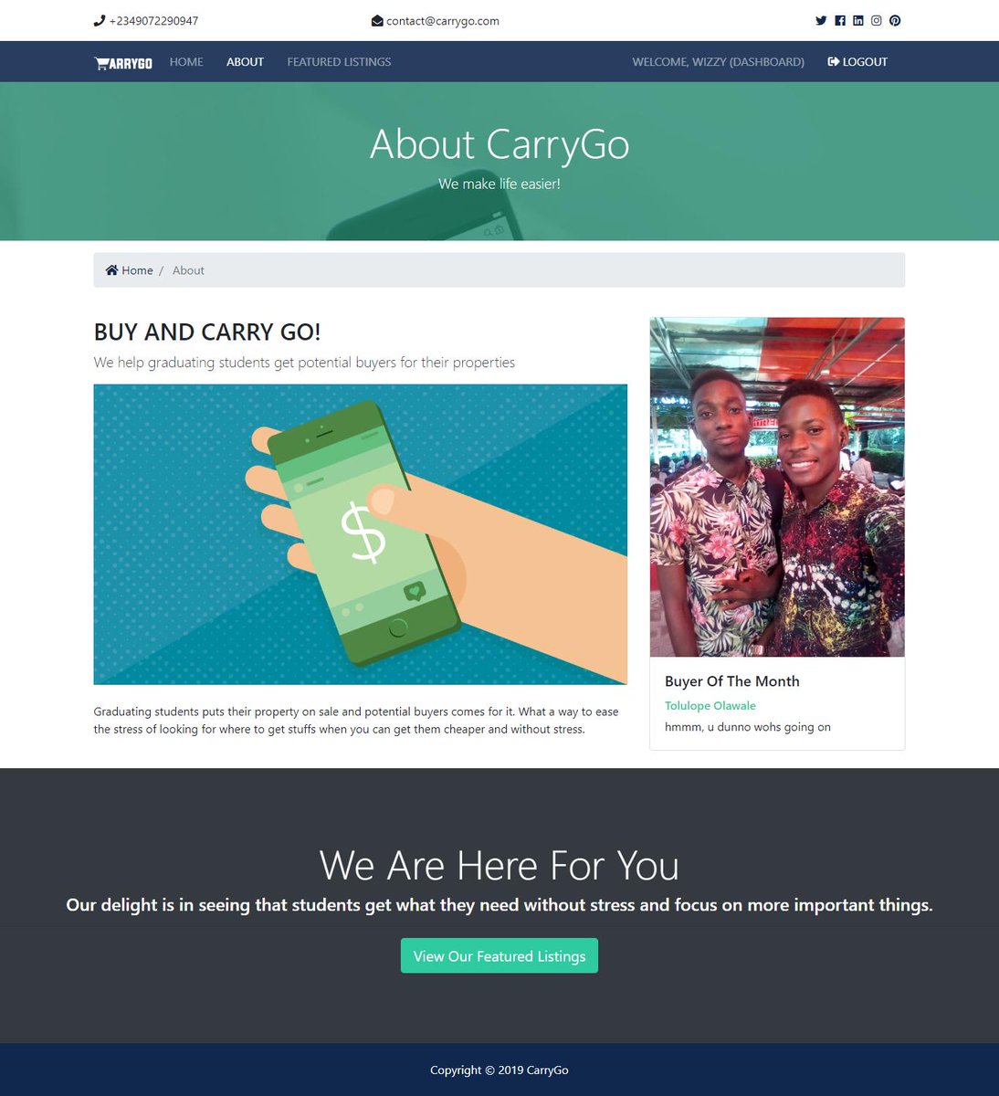 ParadigmHQ's tweet photo. @toons_hub Julius Brown’s @Jabguru project was a web app which allows final year undergraduates sell their used wares to other undergraduates in their respective institutions. The development will be completed in a few days. #Techtiary #DigitalInclusion https://t.co/O12HCZLu17