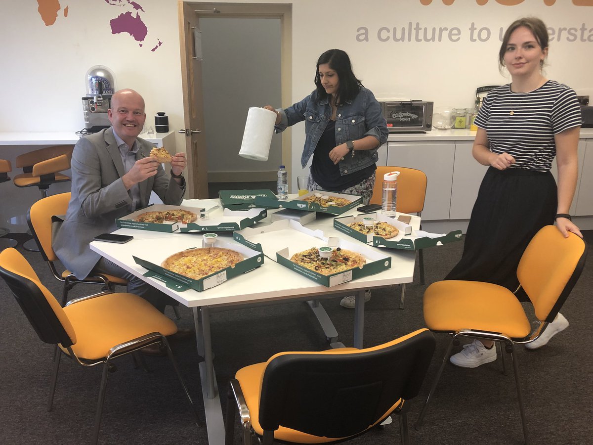 Judith9217's tweet photo. Fine Dining Friday is alive and well at @TUCOltd as we sample the delights of @PapaJohns Pizza 🍕Verdict? Delicious!!! 😋@SamTucoAcademy  @SarahMcloughl15 @MikeHaslin @jane_Tuco @Markfirth2 https://t.co/AXExEb2C4N