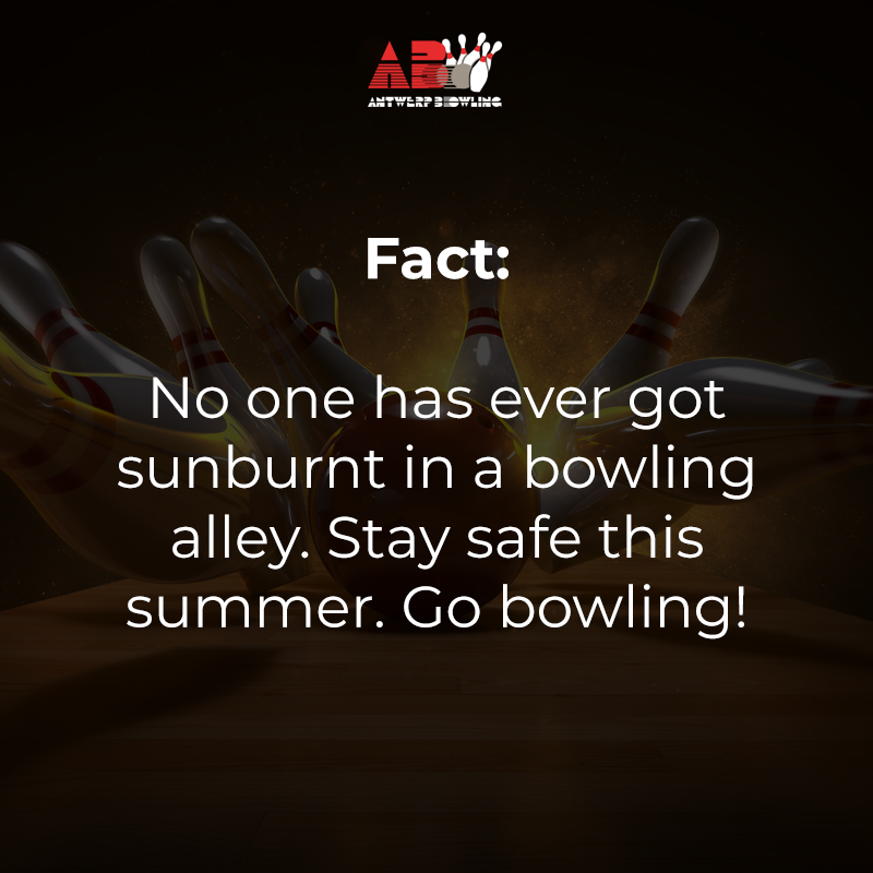 AntwerpBowling's tweet photo. 👇 'Dat is een feit dat just is!' 👇

Ontsnap even uit de #hitte ☀♨ en kom 🎳🎳 ! We hebben #airco en we staan altijd paraat met een verfrissend drankje! 🍹

We houden je hoofd koel... 😎  #hittegolf #antwerpbowling #fact #quote https://t.co/oZ32BZriqX