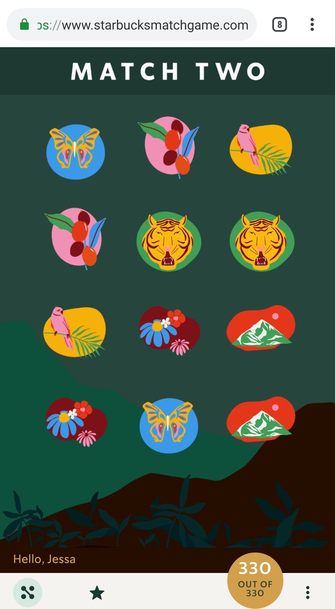 JessaRoseM's tweet image. I DID IT! Just barely made it, but I did it. #Stardash #MatchTwo #Starbucks @Starbucks